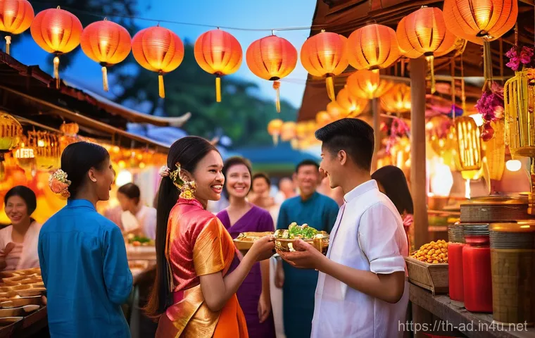 광고홍보사와 광고 심리 실험 - **Prompt 1: Lively Thai Festival Scene**
    "Generate a vibrant, detailed image capturing a lively ...