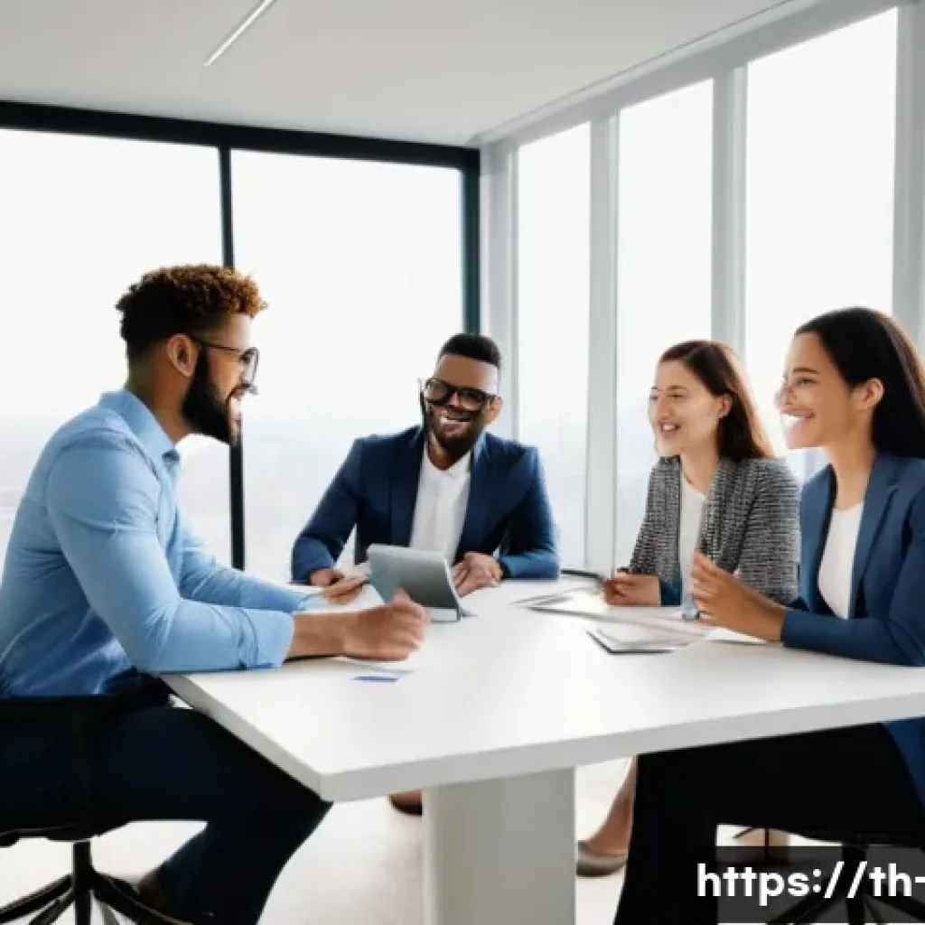 광고홍보사와 ROI 최적화 전략 - **Prompt:** A diverse group of young professionals, 3 males and 2 females, aged 25-35, are engaged i...