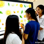 광고홍보사와 소비자 경험 마케팅 - Photorealistic consumer experience marketing event in a vibrant Bangkok shopping mall atrium, Thai a...
